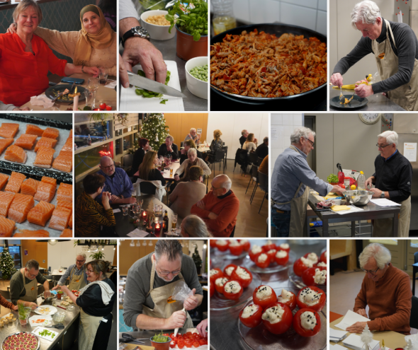 Bestuur kookt uitgebreid diner voor vrijwilligers OranjeRijk